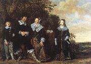 HALS, Frans Family Group in a Landscape painting